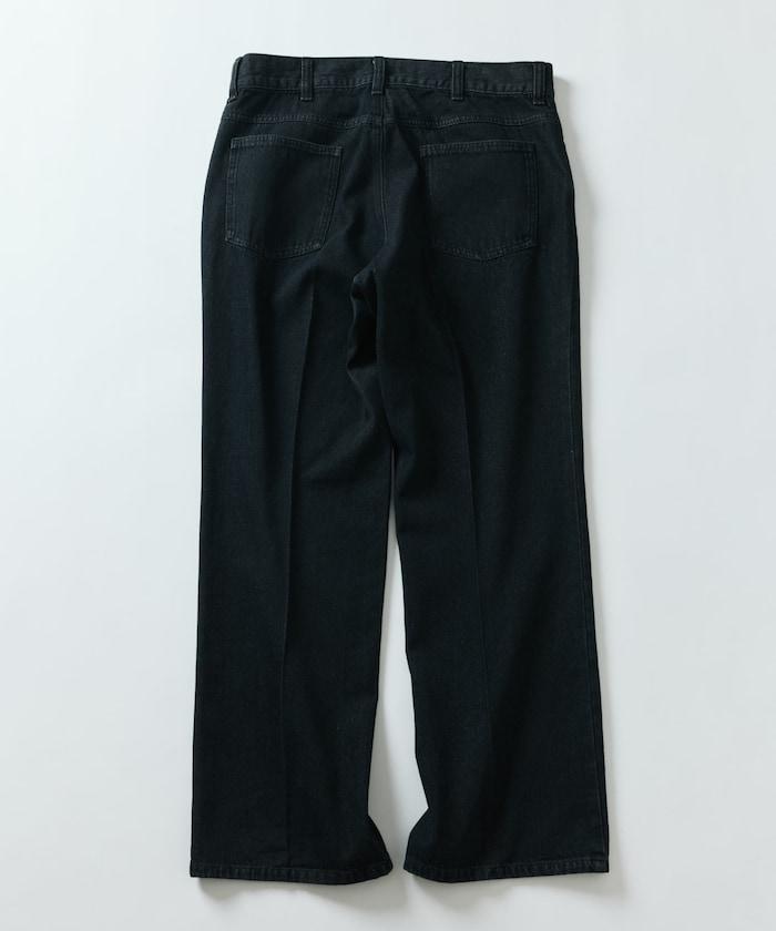 修身牛仔喇叭褲