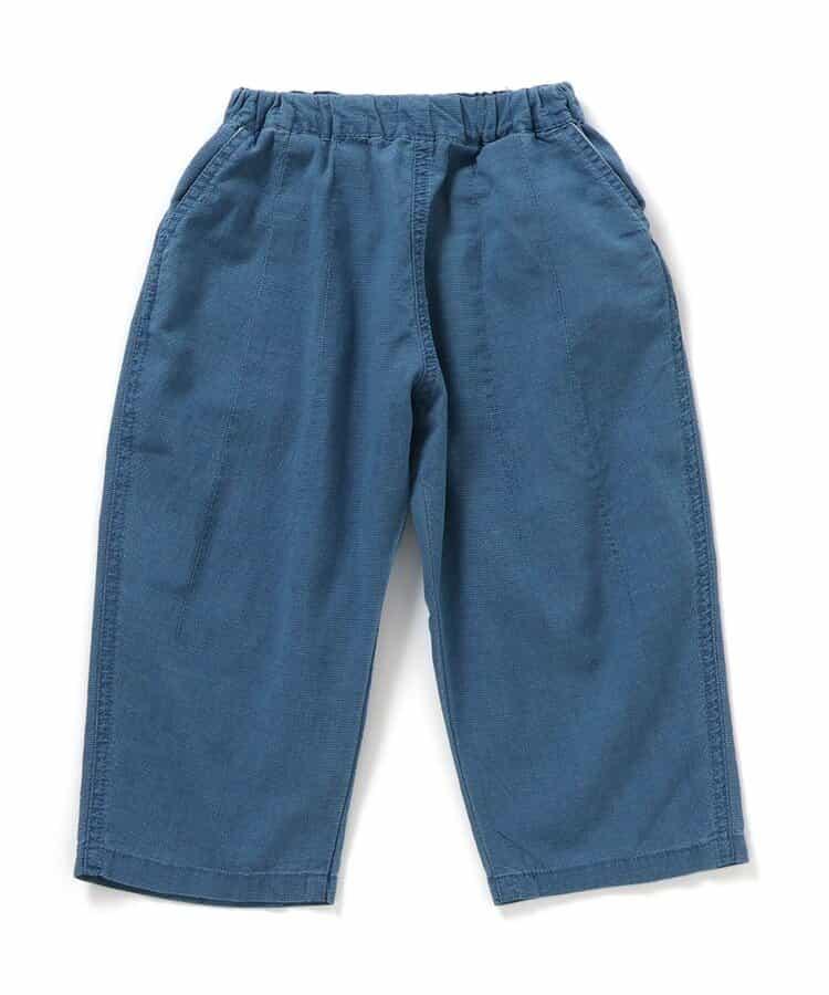 靛藍色足球休閒長褲 九分褲