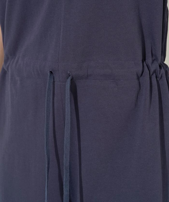 無袖腰帶連體褲