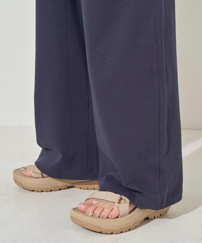 無袖腰帶連體褲