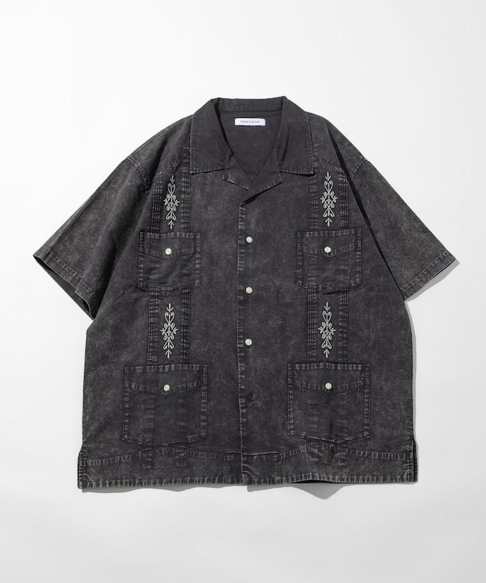 淡色處理 古巴襯衫 短袖