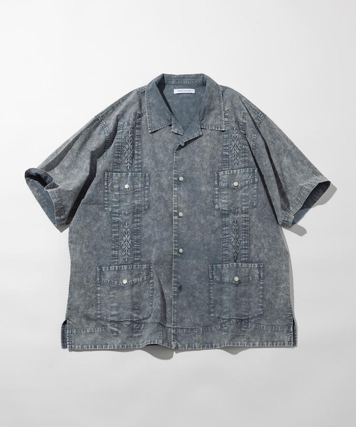 淡色處理 古巴襯衫 短袖