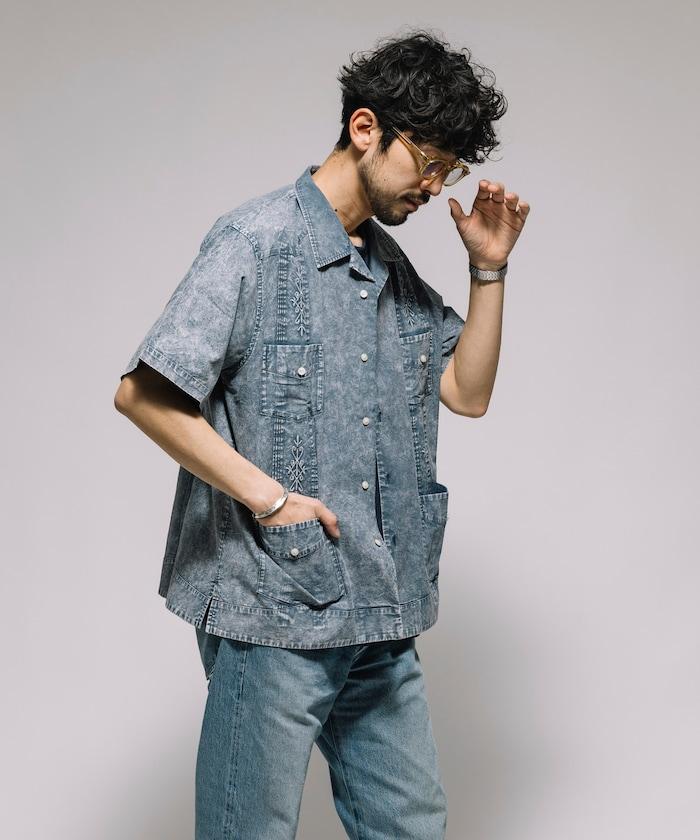 淡色處理 古巴襯衫 短袖