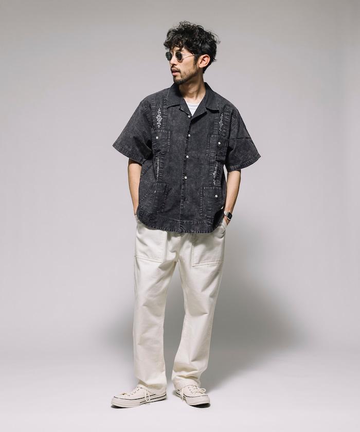 淡色處理 古巴襯衫 短袖