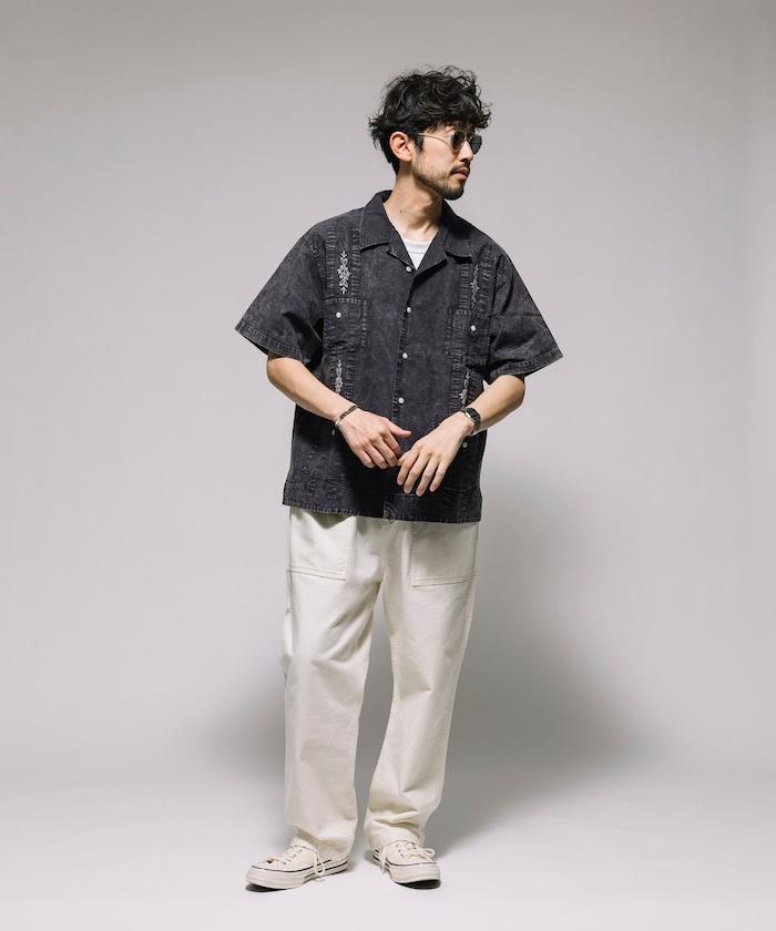 淡色處理 古巴襯衫 短袖