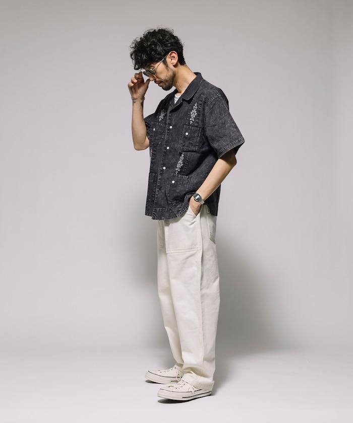 淡色處理 古巴襯衫 短袖