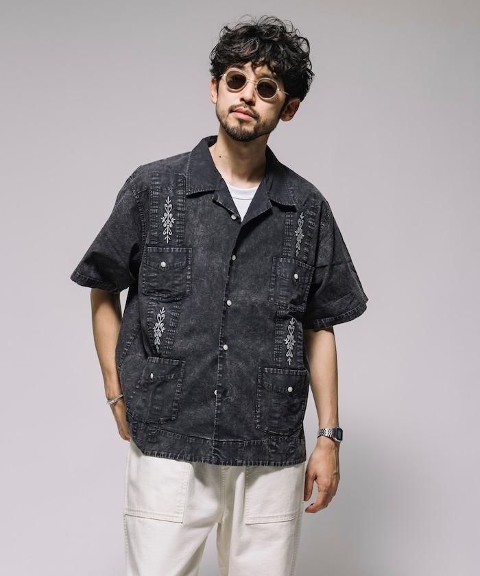 淡色處理 古巴襯衫 短袖