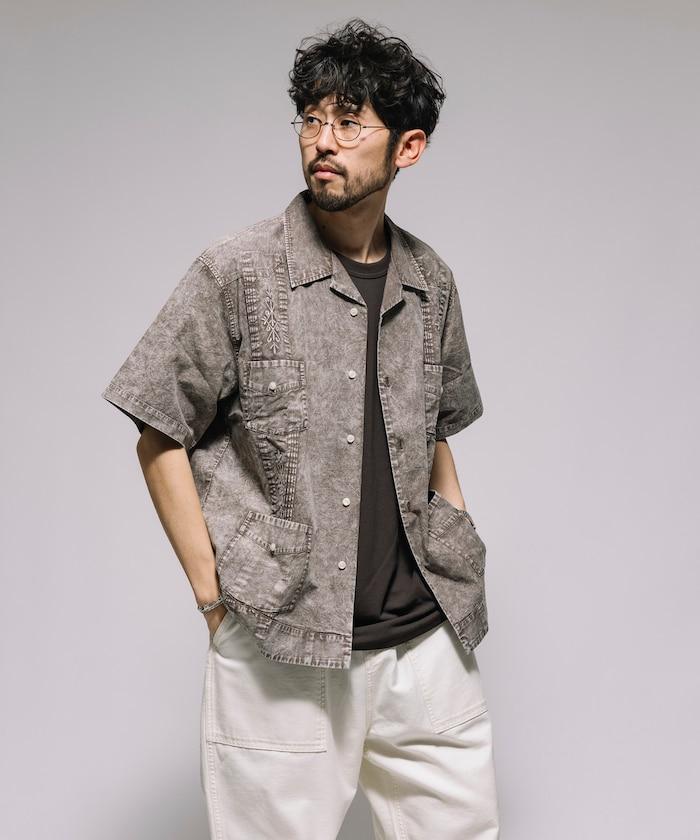 淡色處理 古巴襯衫 短袖