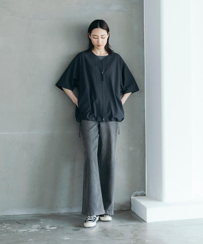 速乾材料 舒適版型 無領 棒球衫 短袖 亞麻風 居家護理