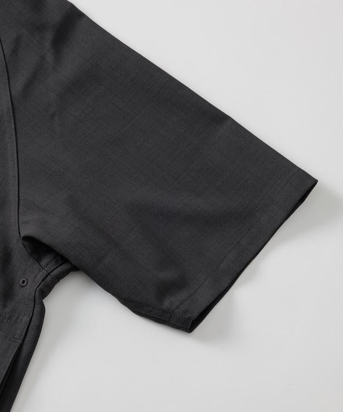 速乾材料 舒適版型 無領 棒球衫 短袖 亞麻風 居家護理