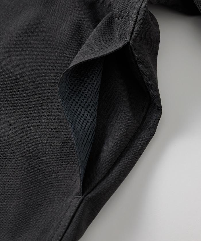 速乾材料 舒適版型 無領 棒球衫 短袖 亞麻風 居家護理