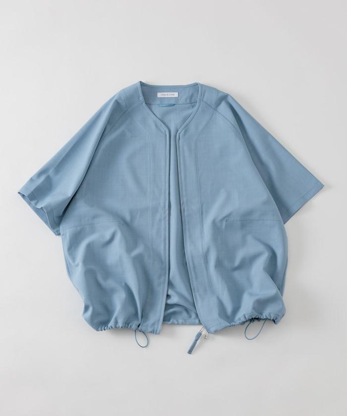 速乾材料 舒適版型 無領 棒球衫 短袖 亞麻風 居家護理