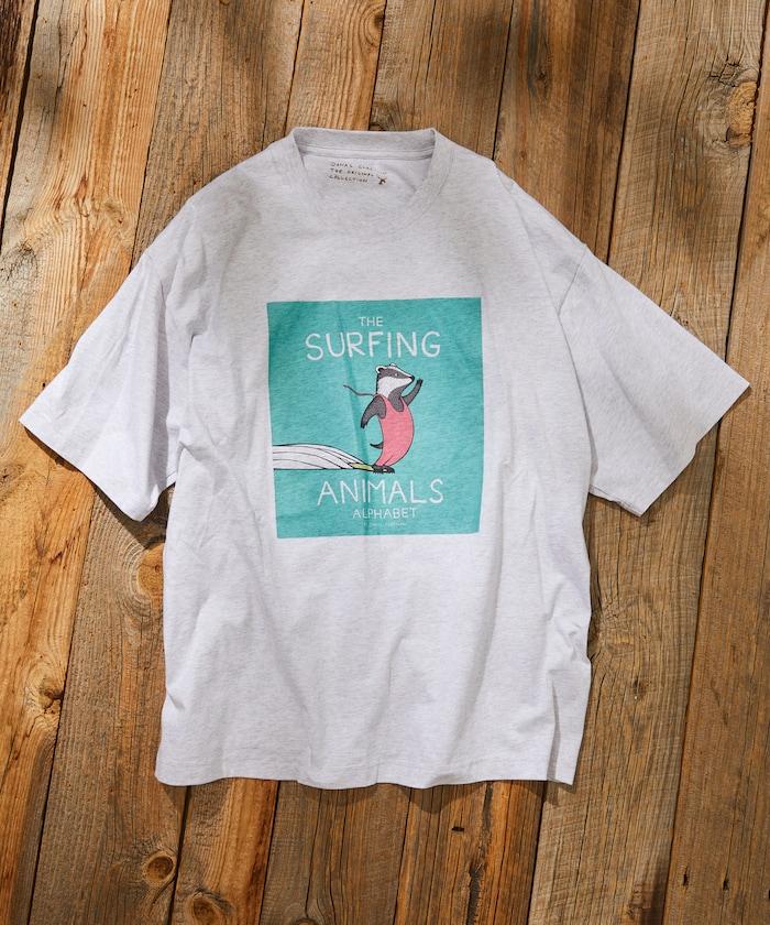 衝浪動物圖案T恤