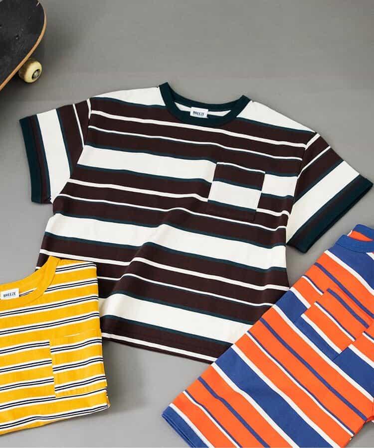【B NEW JACK】多色條紋T恤