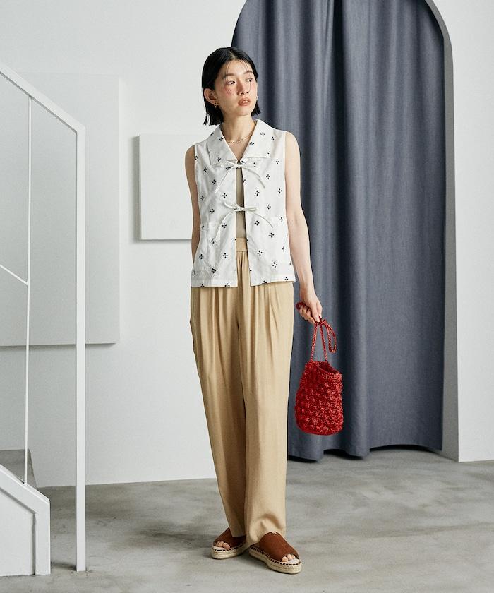 顏色喬策松紗褲/舒適褲