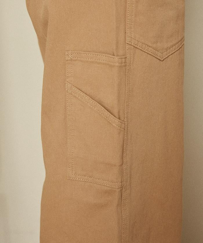 交叉裝飾繪畫寬鬆褲