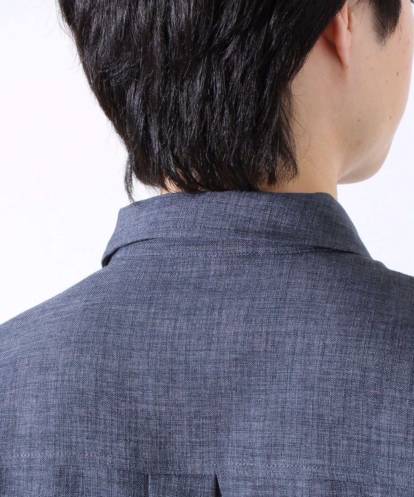 【GLOSTER】亞麻質感帆布 GOODNESS刺繡 短袖襯衫