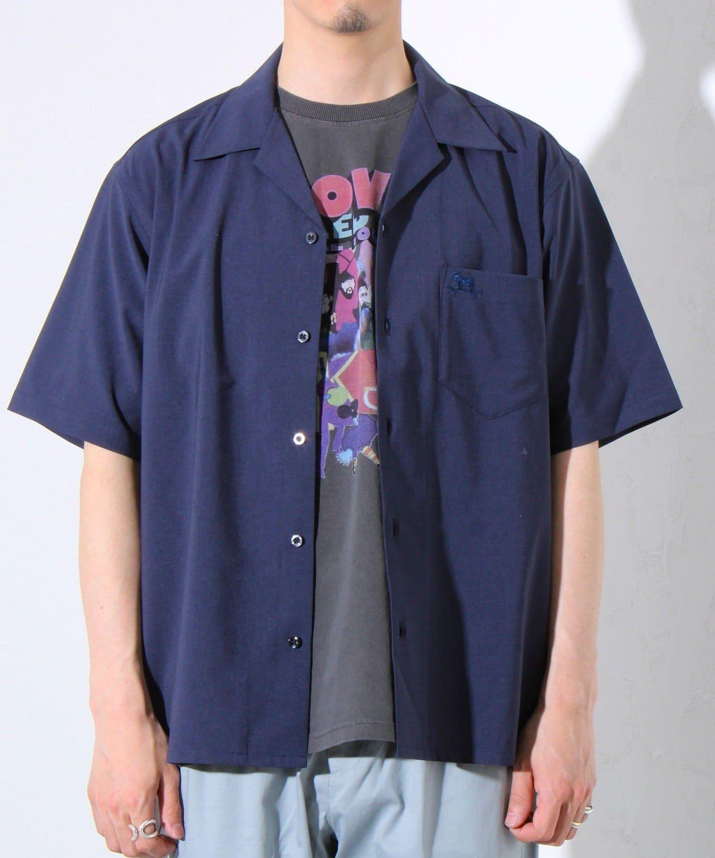 【GLOSTER】法國鬥牛犬刺繡 COOLMAX 開領襯衫