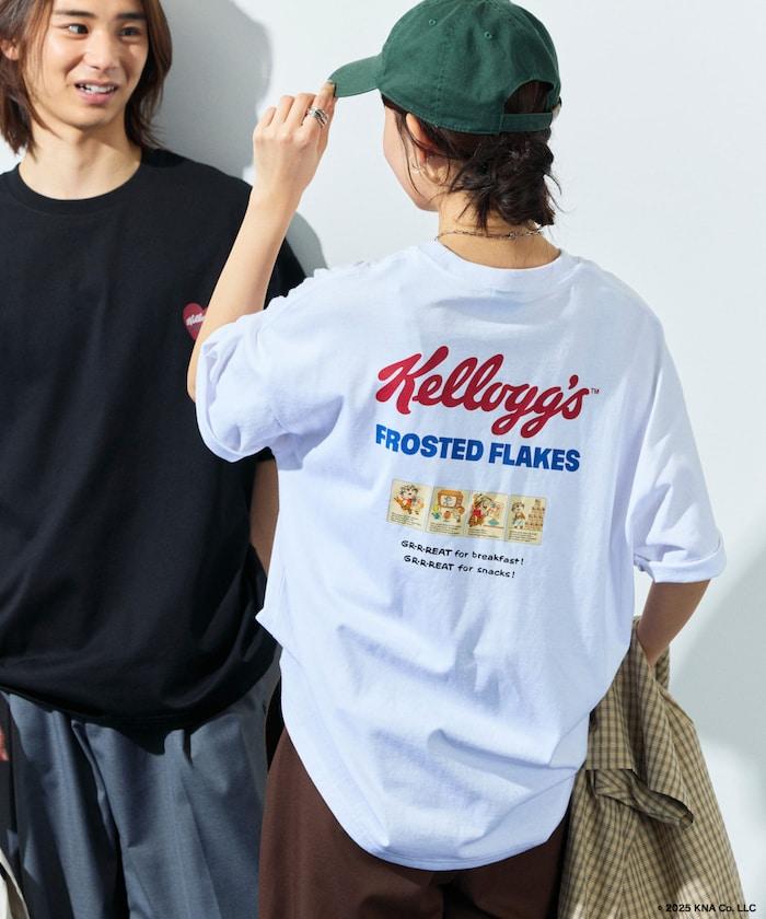 Kellogg's/凱悅 聯名 大尺寸 愛心標誌背部印花 T恤