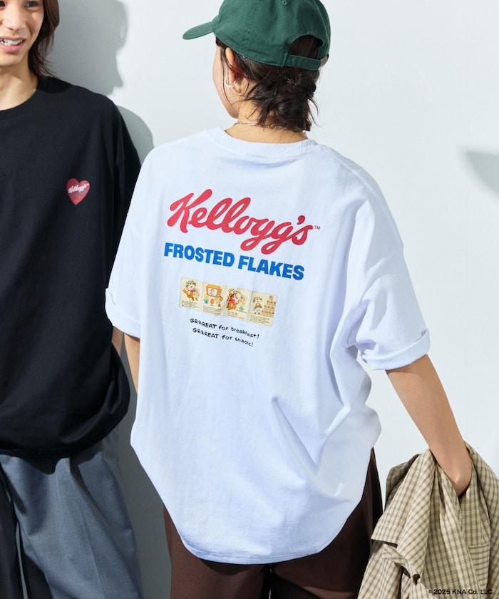 Kellogg's/凱悅 聯名 大尺寸 愛心標誌背部印花 T恤
