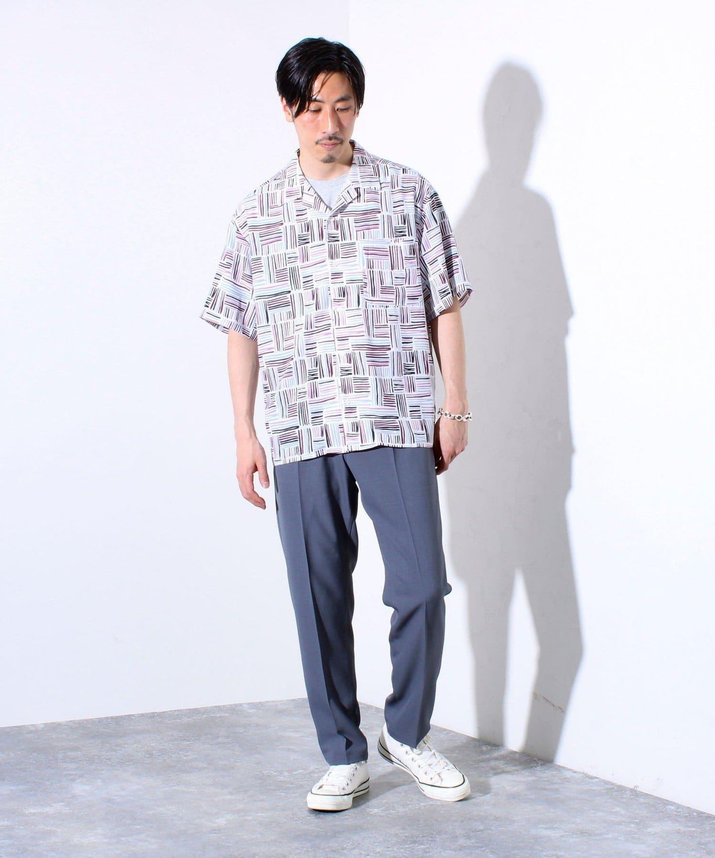 【可套裝穿著】【GLOSTER】無領套裝褲 休閒褲