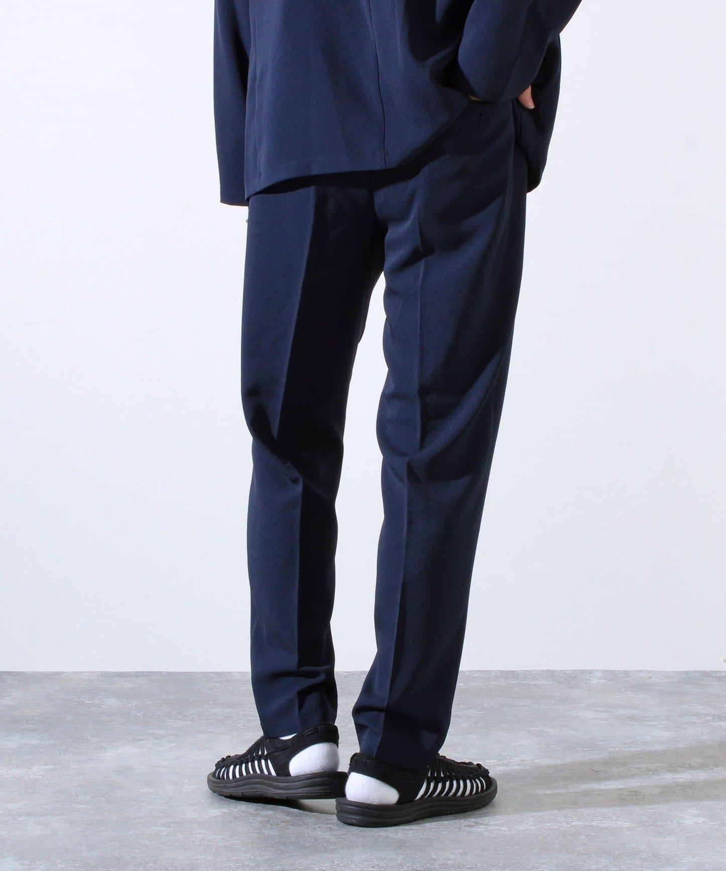 【可套裝穿著】【GLOSTER】無領套裝褲 休閒褲