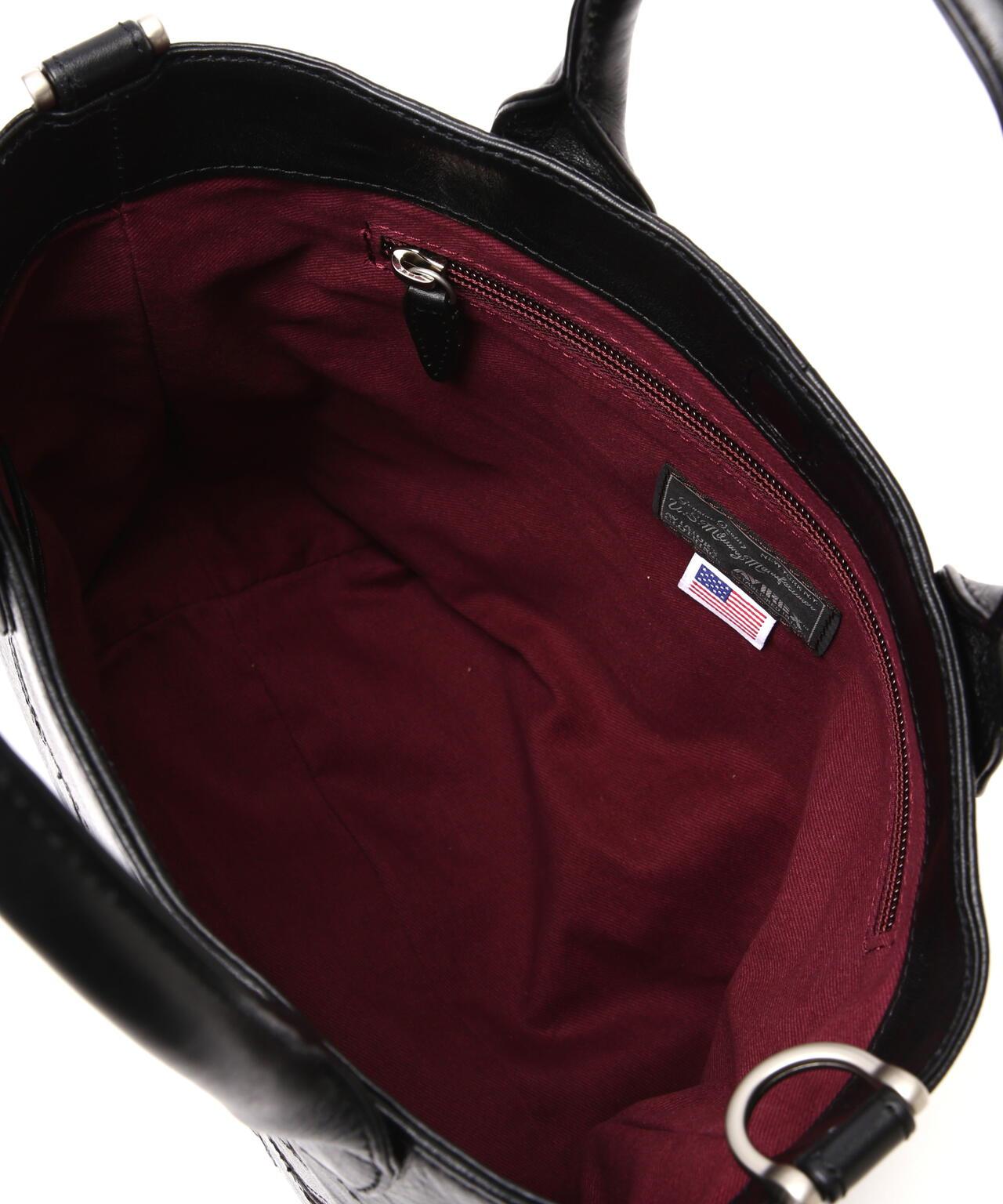 《直營店限定》學院風真皮迷你手提袋/VARSITY LEATHER MINI TOTE BAG/AVX5626