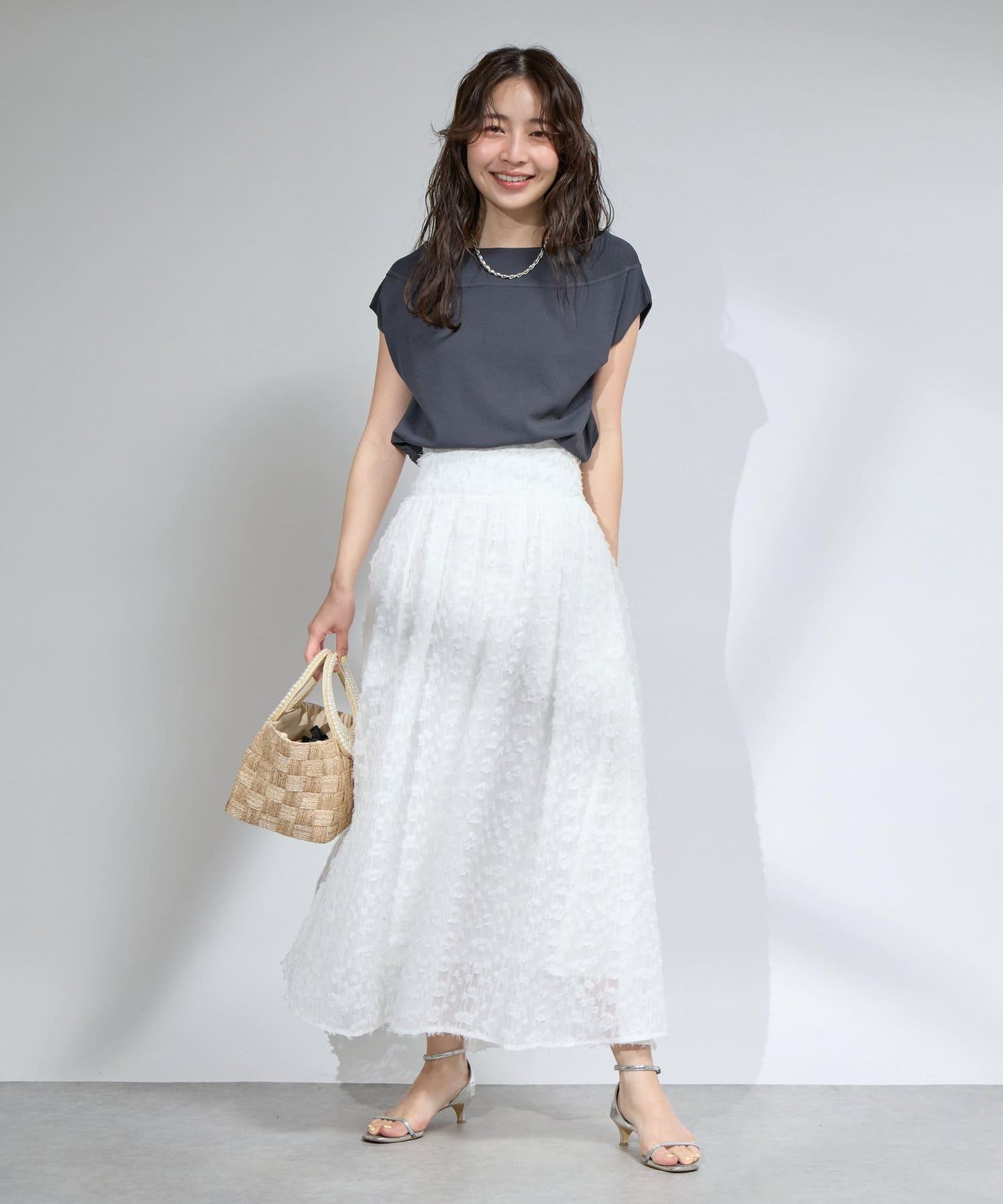 【最強美人效果】冷感防曬露肩法式針織衫