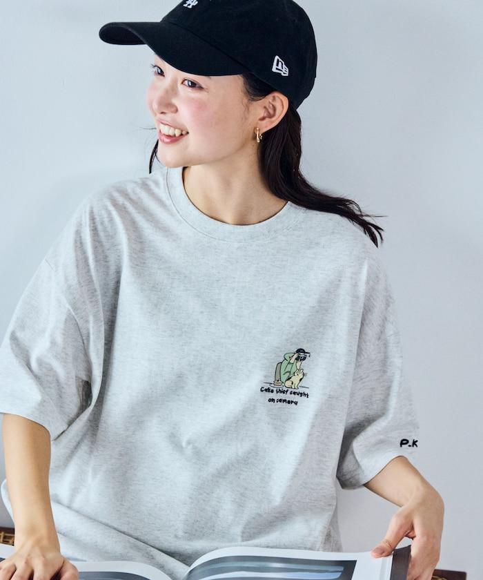 PK×狂熱商店 刺繡一點T恤 / 相機