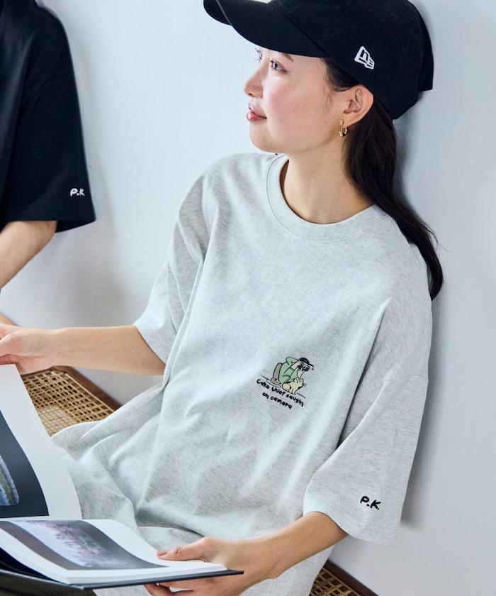 PK×狂熱商店 刺繡一點T恤 / 相機