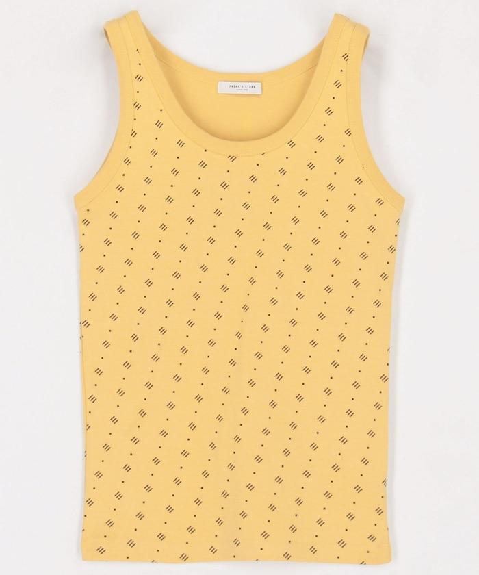 全印花針織背心