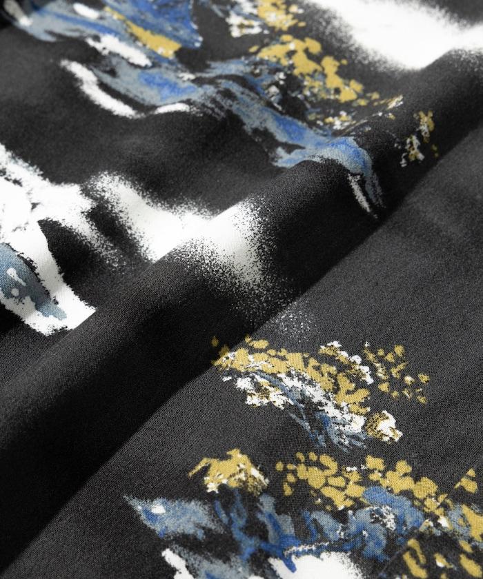 輕鬆合身 可水洗 人造絲 開領 夏威夷襯衫 短袖