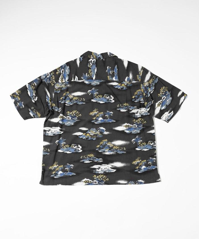 輕鬆合身 可水洗 人造絲 開領 夏威夷襯衫 短袖