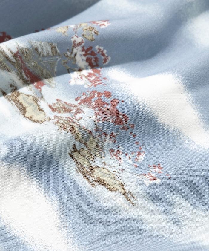 輕鬆合身 可水洗 人造絲 開領 夏威夷襯衫 短袖