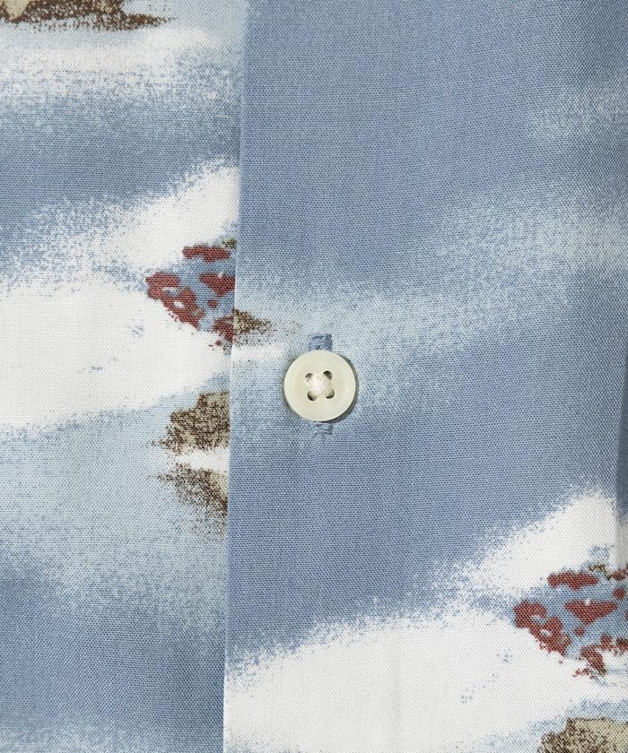 輕鬆合身 可水洗 人造絲 開領 夏威夷襯衫 短袖