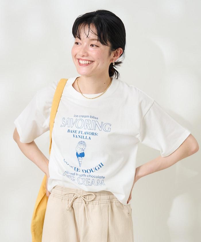 冰淇淋印花T恤