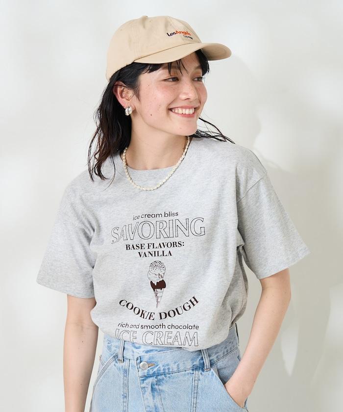 冰淇淋印花T恤