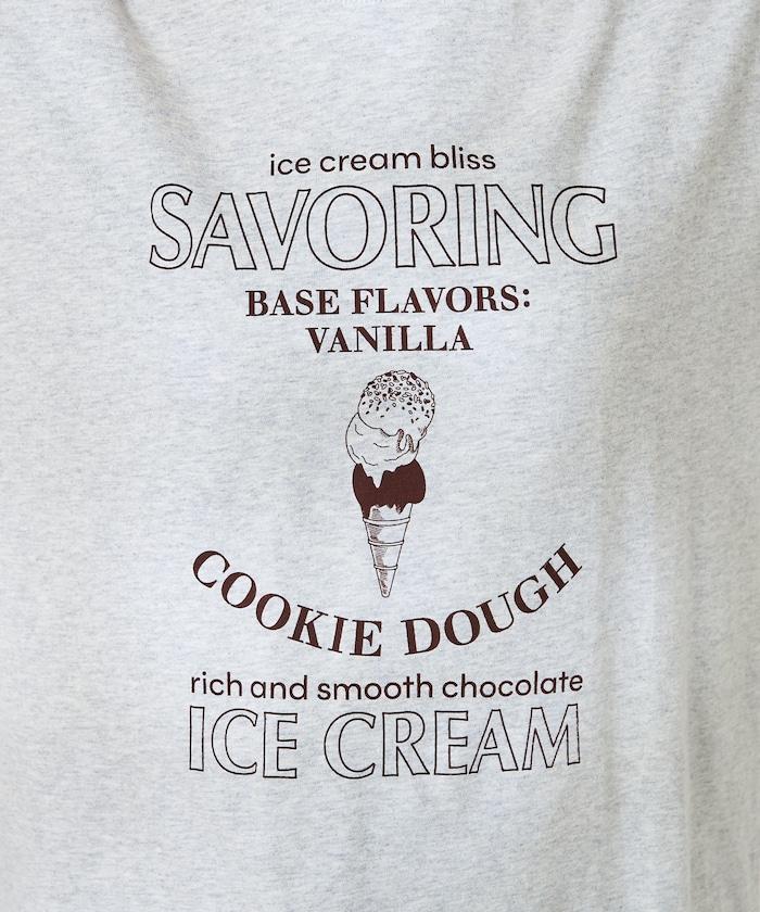 冰淇淋印花T恤