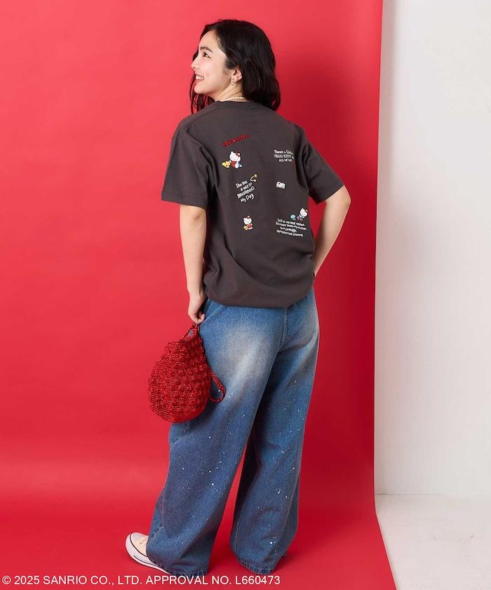 三麗鷗 '凱蒂貓' 刺繡T恤