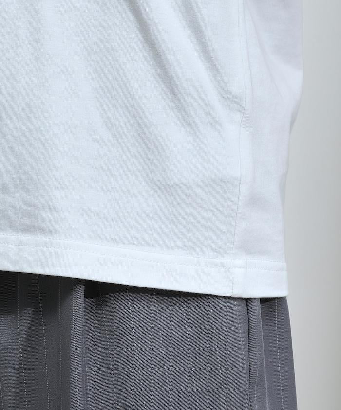 有機棉 心形 標誌刺繡T恤 / 圓領 單點標誌 刺繡短袖T恤