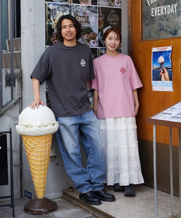 The Little BAKERY Tokyo 徽標 刺繡 短袖 T恤
