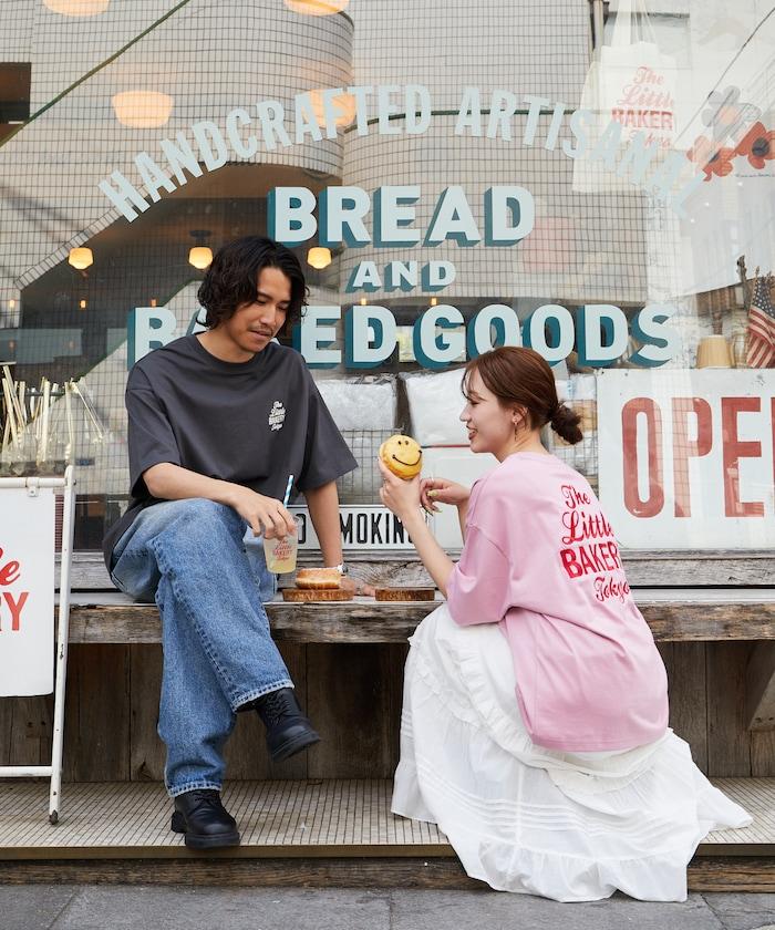 The Little BAKERY Tokyo 徽標 刺繡 短袖 T恤