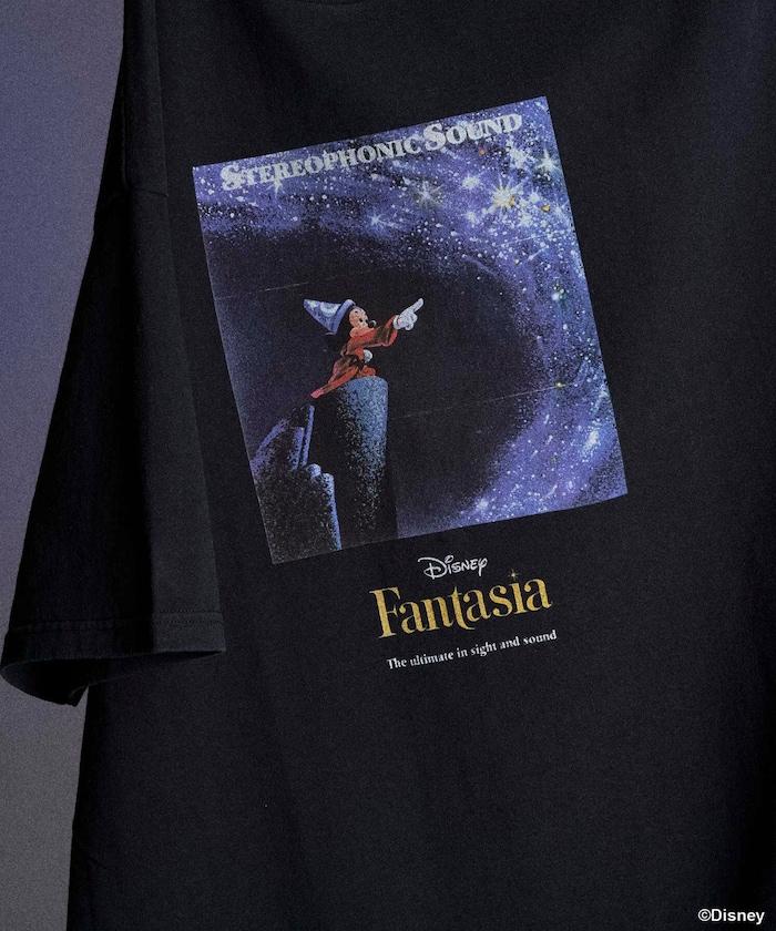 DISNEY/迪士尼/《幻想曲》/海報設計/米奇老鼠/印花 圓領T恤