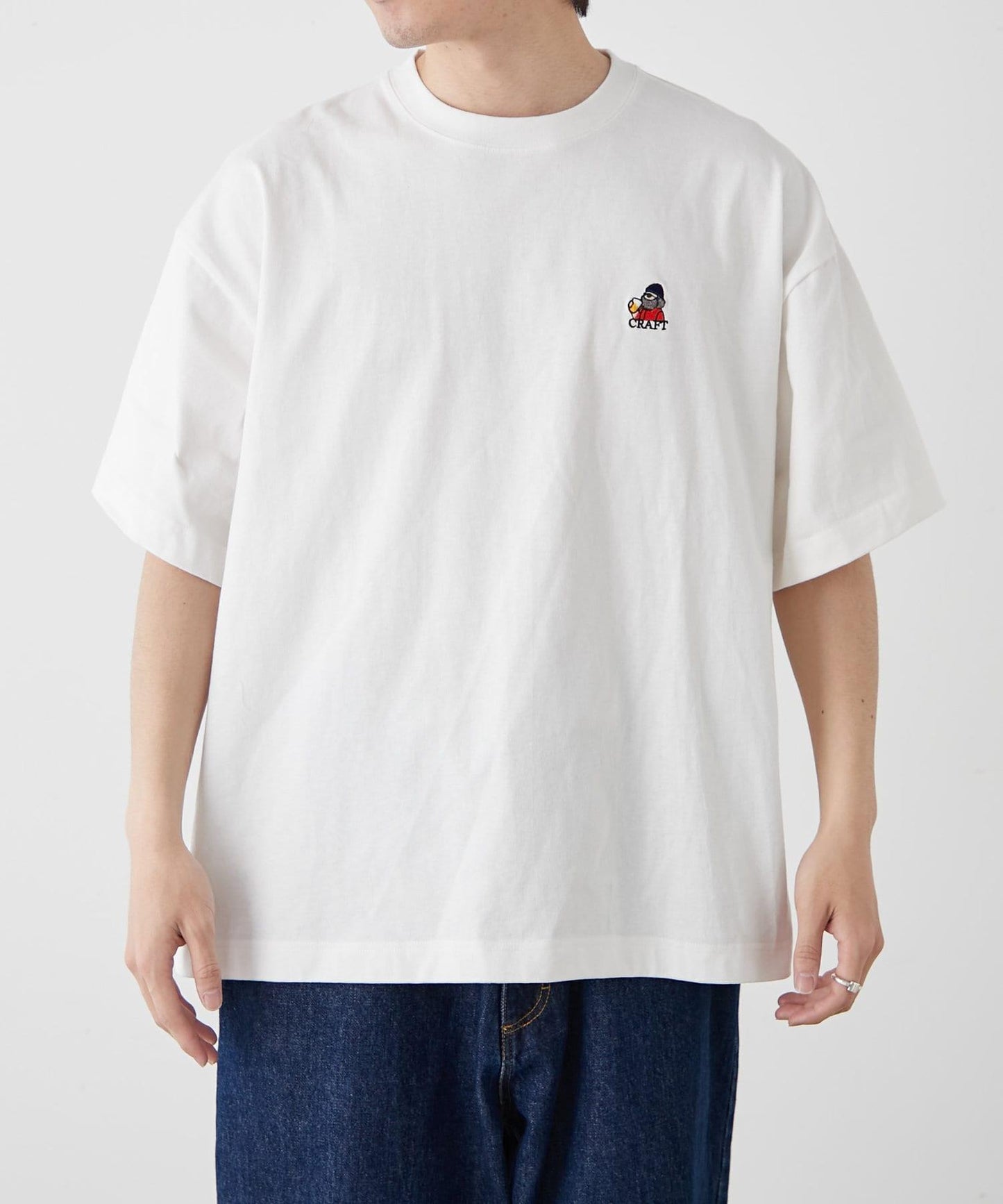 【中年男士】中性款一點刺繡短袖T恤