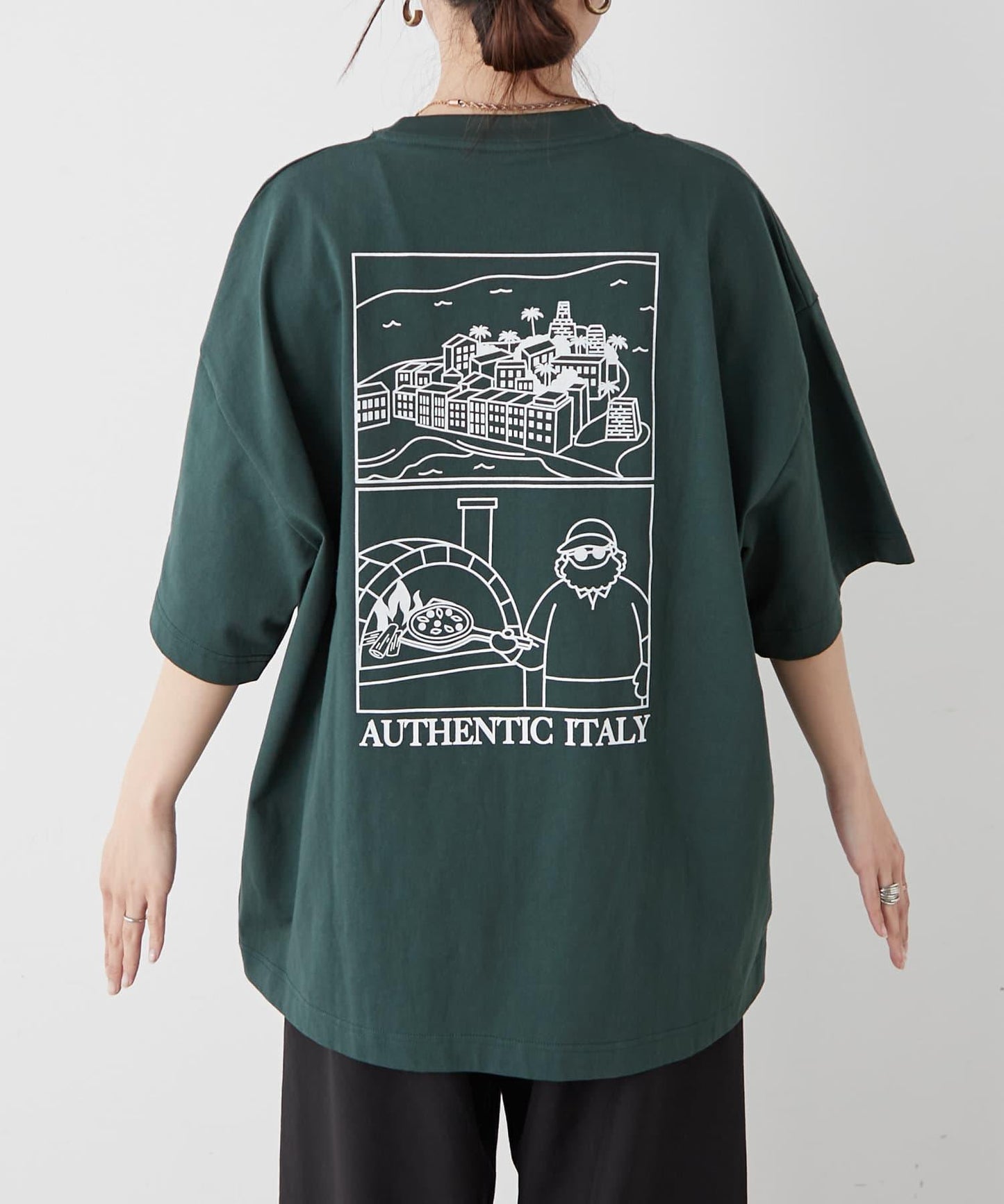 【中年男士】中性款一點刺繡短袖T恤