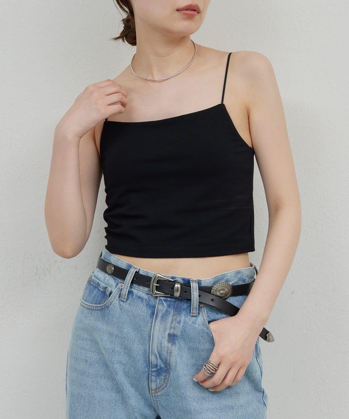 【La nature linge】短款熊圖案吊帶背心