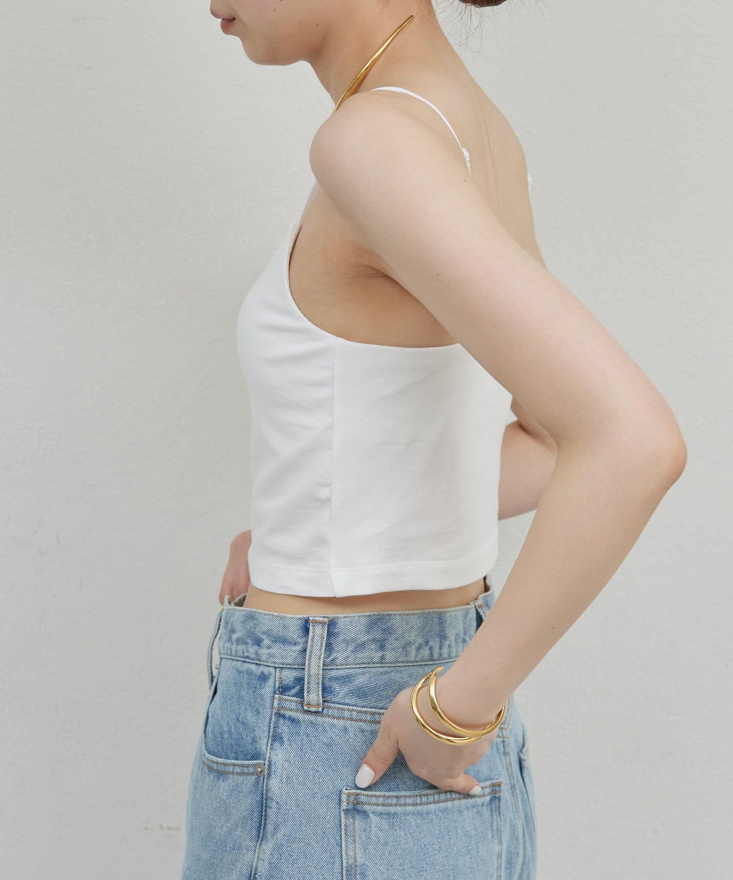 【La nature linge】短款熊圖案吊帶背心