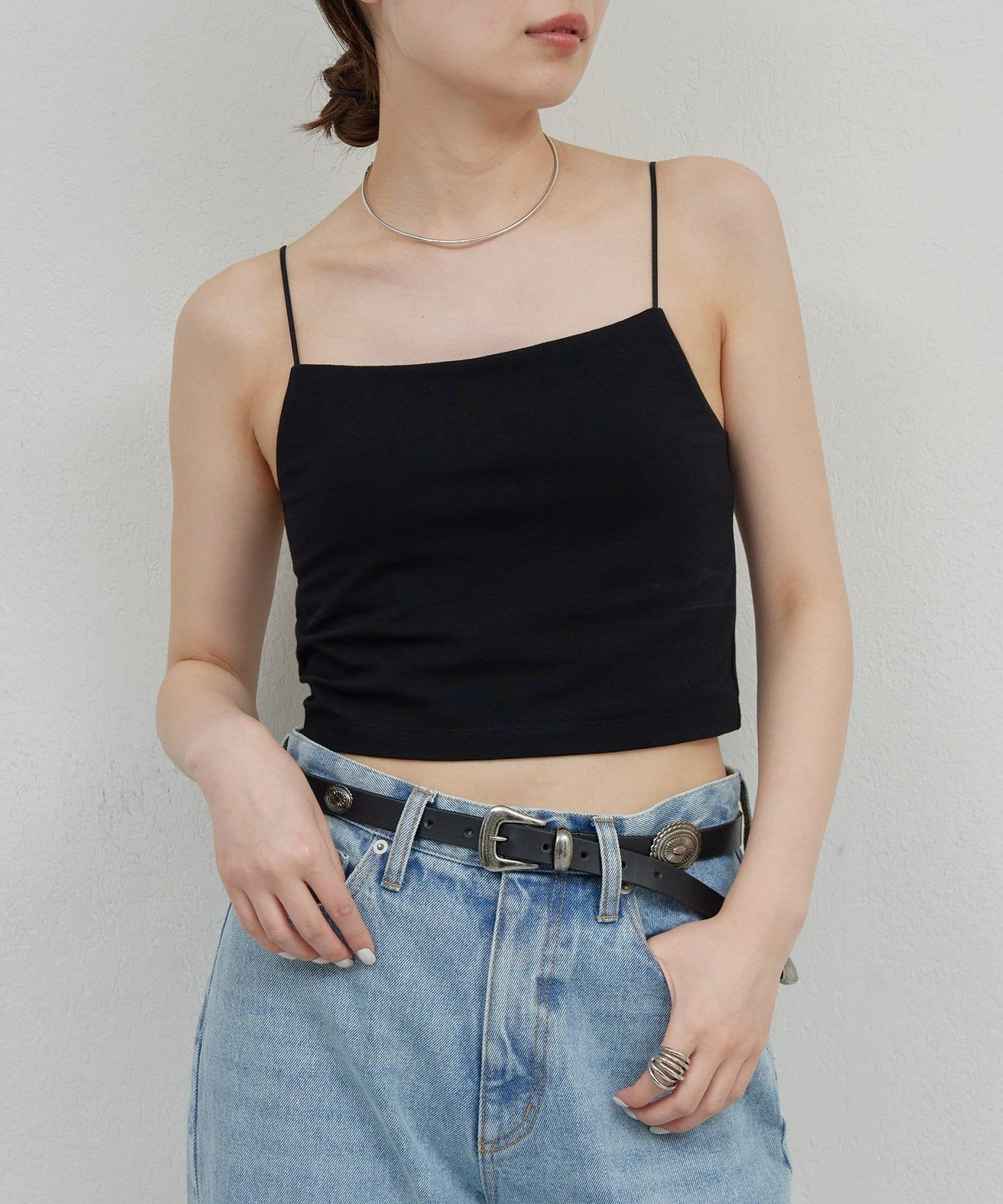 【La nature linge】短款熊圖案吊帶背心