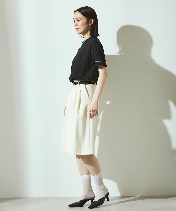 有機棉 心形 標誌刺繡T恤 / 圓領 單點標誌 刺繡短袖T恤