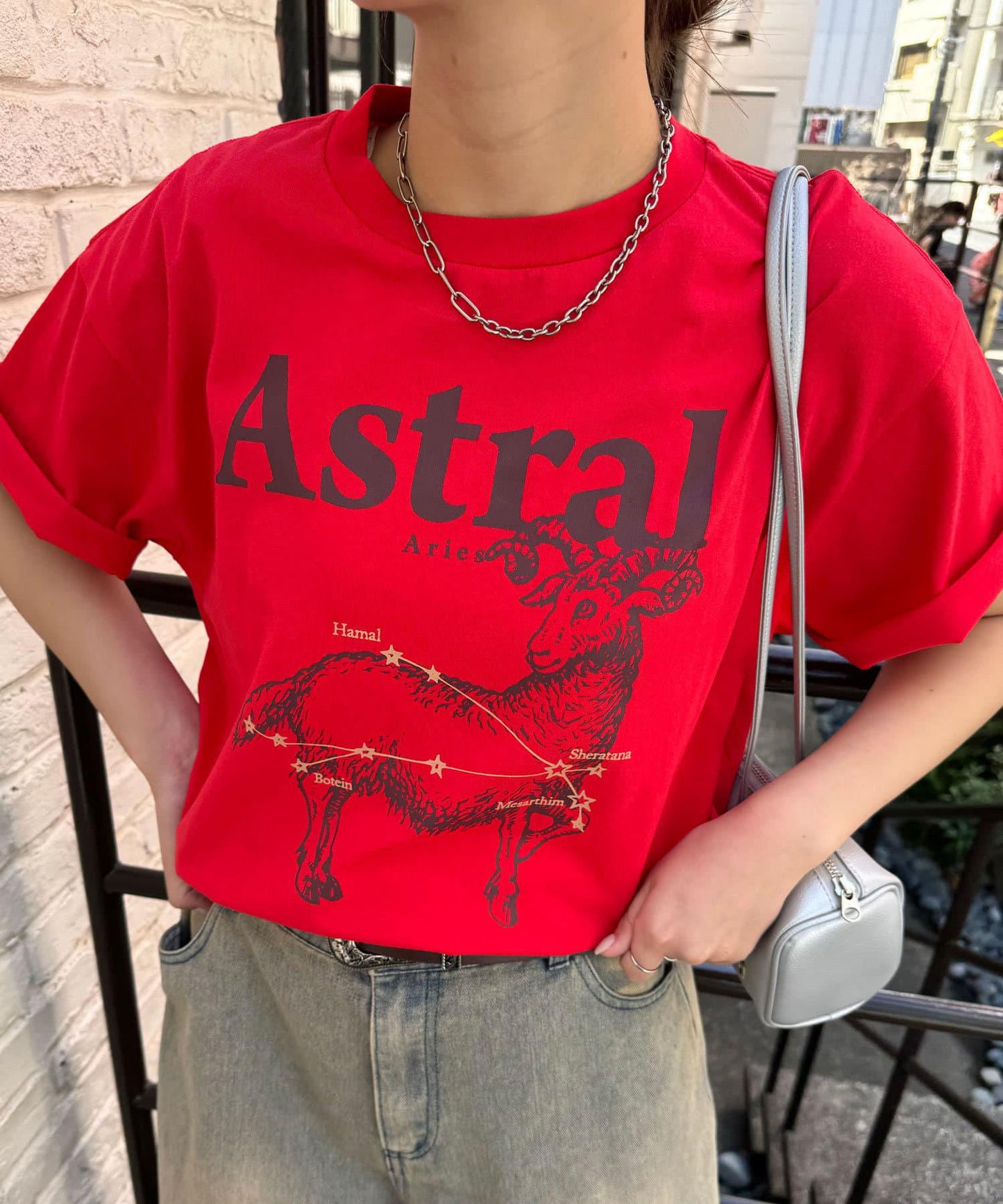 星座印花T恤